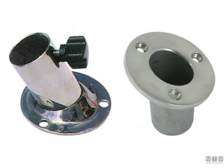 BASE PORTABANDIERA STD D25MM INOX 