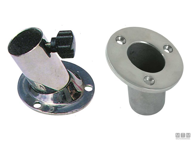 BASE PORTABANDIERA STD D25MM INOX 