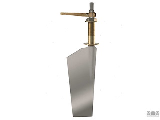 TIMONE TIPO P13 IN ACCIAIO INOX COMPLETO DI LEVA E ASTUCCIO 570X280MM