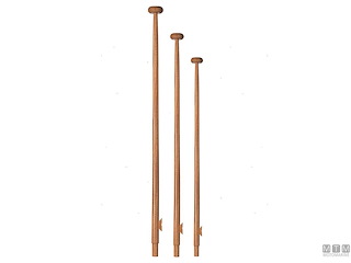 ASTA BANDIERA LAHNA MAHOGANY H800MM 