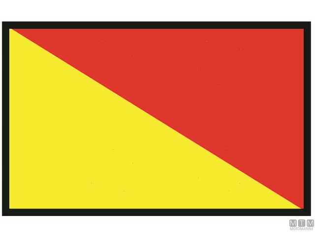 BANDIERA SEGNALE O OSCAR 40X60CM 