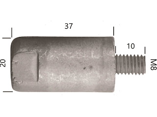 ANODO BARROTTO YANMAR 6CX-ETE ZN 