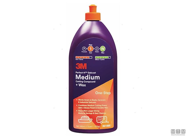 3M PERFECT-IT MEDIUM POLISH/WAX 946ML 
