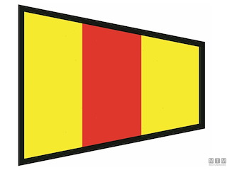 BANDIERA SEGNALE 0 40X60CM 