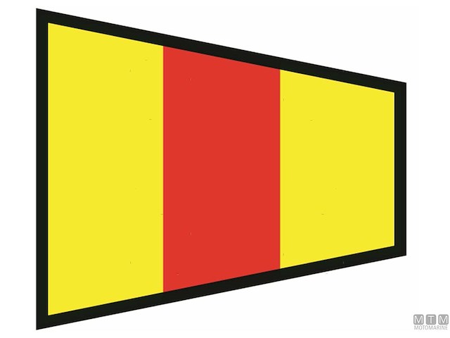 BANDIERA SEGNALE 0 40X60CM 