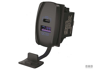 PRESA ROCKER DUAL TYPE-C+USB