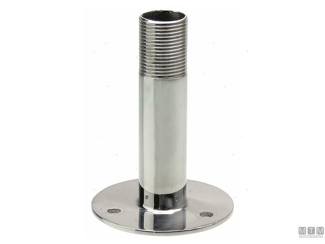 BASE ANTENNA ACCIAIO INOX H107MM