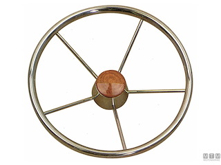 VOLANTE CLASSIC ACCIAIO INOX D400MM
