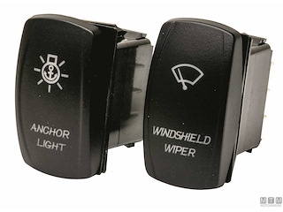 INTERRUTTORE ON-OFF ANCHOR LIGHT 12/24V 20/10A IP68 GRAFICA LASER