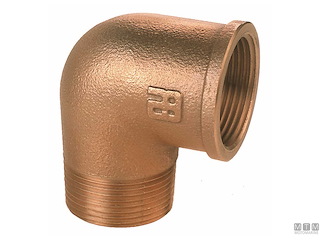 GOMITO M-F 1 1/4" BRZ 