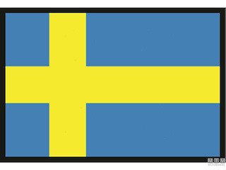 BANDIERA SVEZIA 40X60CM 