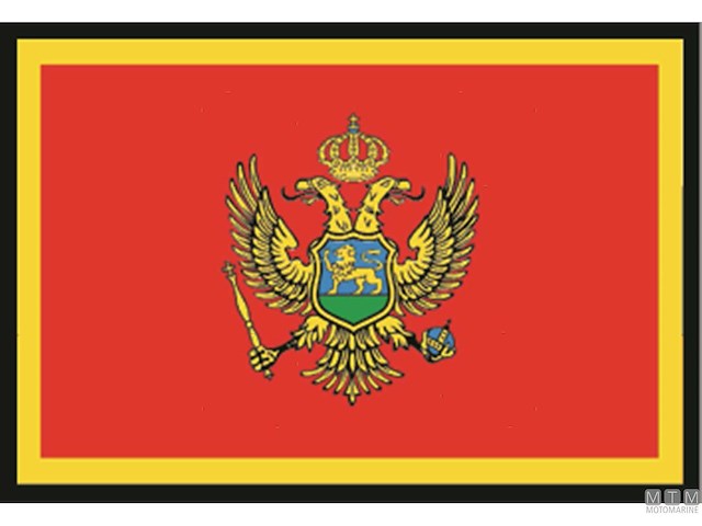 BANDIERA MONTENEGRO 30X45CM 
