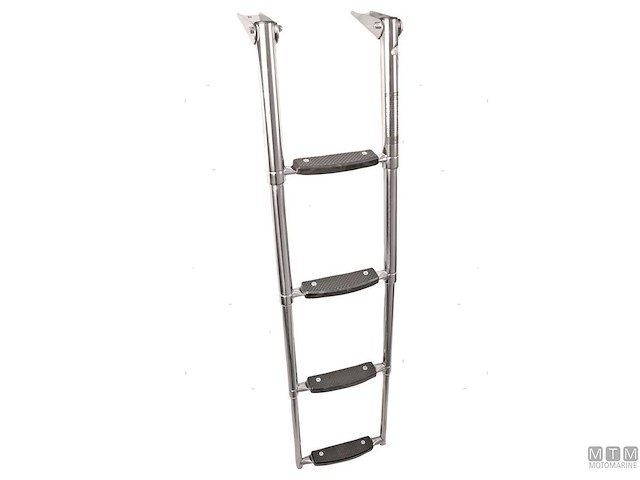 SCALETTA TELESCOPICA PER PLANCE LARGE 3 GRADINI ACCIAIO INOX AISI 316