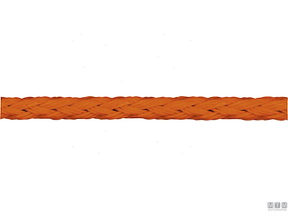TRECCIA GALLEGGIANTE IN POLIETILENE ARANCIONE D14 100M