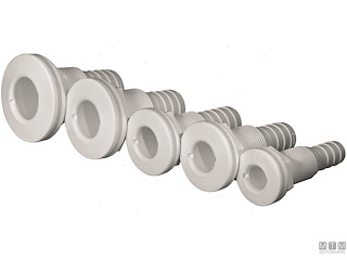 PASSASCAFO CON PORTAGOMMA 1"1/4 X 32MM 