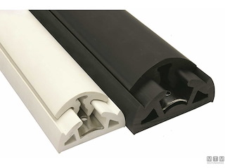 TERMINALE PER PROFILO BINO 65 MM ACCIAIO INOX NERO