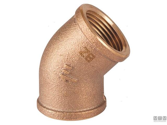 GOMITO 45 F-F 1" BRZ 