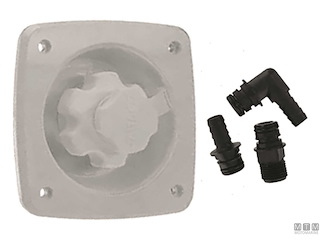 ATTACCO ACQUA JABSCO WALL CHROME 