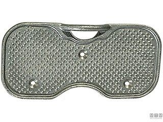 PIASTRA SALVAPOPPA 200X95MM IN ALLUMINIO ANODIZZATO