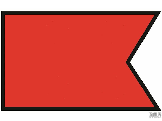 BANDIERA SEGNALE B BRAVO 40X60CM 