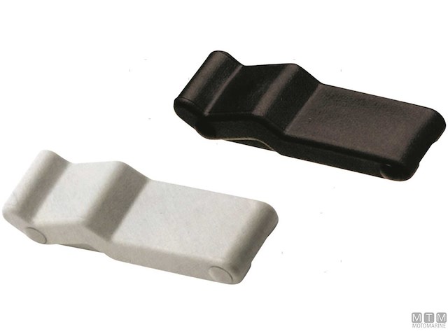 CHIUSURA AMMORTIZZATA NERA 105MM IN ELASTOMERO E ACCIAIO INOX