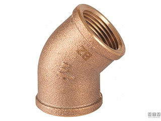 GOMITO 45 F-F 1"1/2 BRZ 