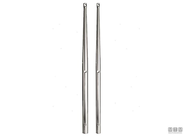 CANDELIERE H650MM D30MM ACCIAIO INOX    