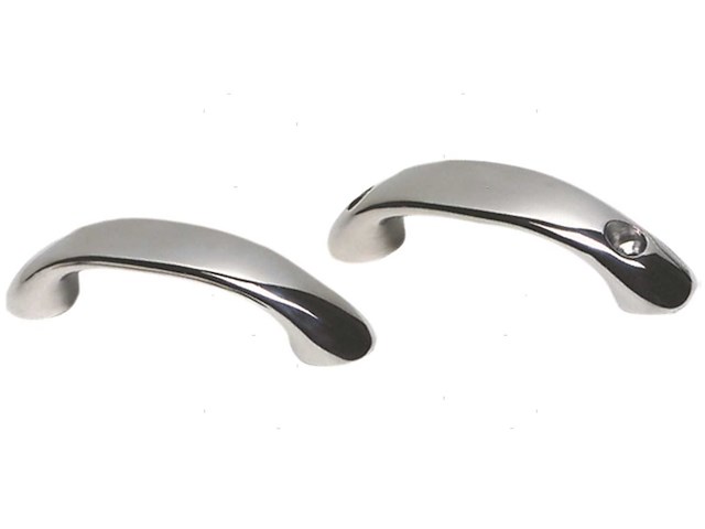 MANIGLIA 300MM CON FORO FILETTATO IN ACCIAIO INOX 316