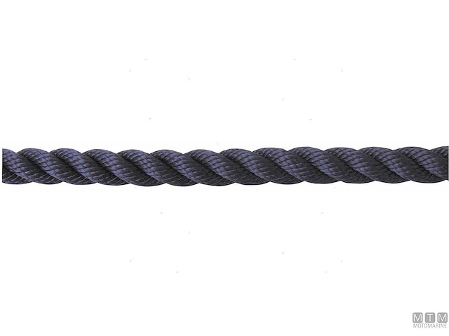 CIMA AMERICANA DA ORMEGGIO BLU NAVY IN POLIESTERE 24MM 100M