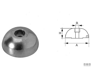 ANODO OGIVA J-PROP D60MM AL 