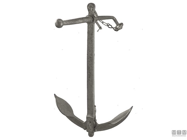 ANCORA AMMIRAGLIATO CHIUDIBILE 15KG IN ACCIAIO ZINCATO A CALDO