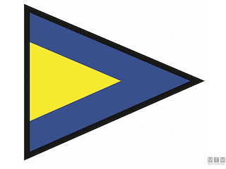 BANDIERA SEGNALE RIPETITORE 1 40X60CM 