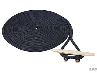 TRECCIA DA ORMEGGIO CON GASSA DOCK LINE BLU 18MM 15M