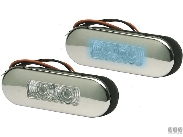 LUCE LED 12V FLUSH WH IP67 L86 INOX