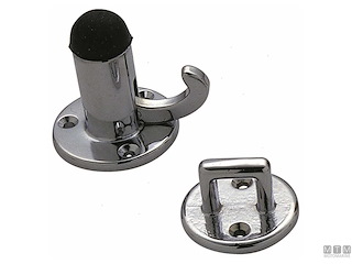 GANCIO FERMAPORTE 40MM IN OTTONE CROMATO