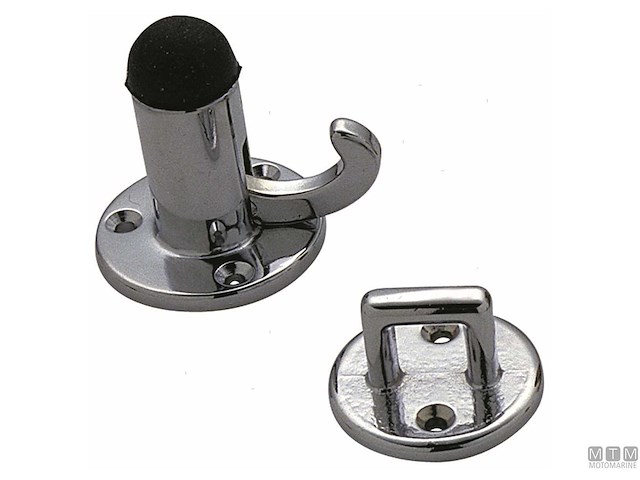 GANCIO FERMAPORTE 40MM IN OTTONE CROMATO