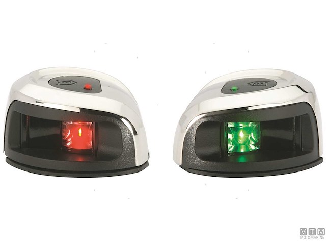 COPPIA FANALI ATTWOOD 2NM SS RED GREEN