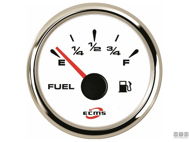 VOLTMETRO 8-32V WHITE CHROME