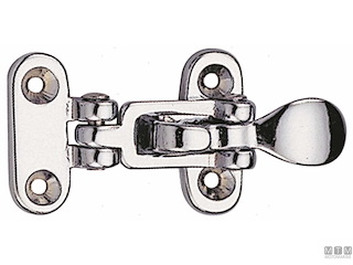 CHIUSURA PIANA A LEVA CON FORO LUCCHETTO 100X45MM IN ACCIAIO INOX