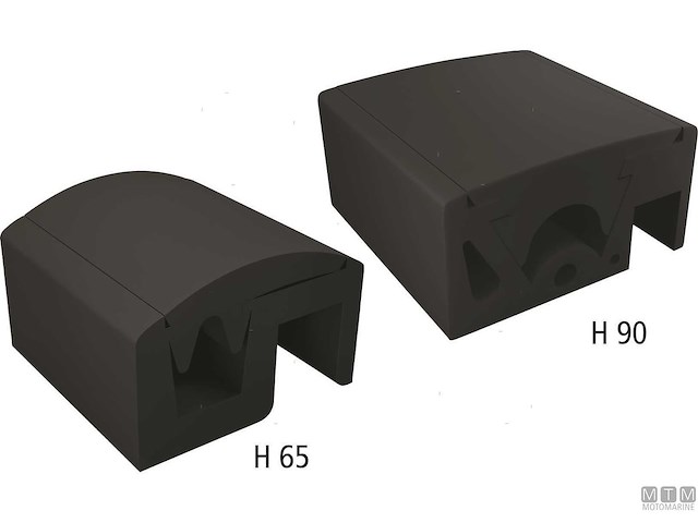 BOTTAZZO PROFILO PARABORDO QBE H90 MM NERO 24 M