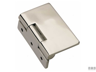 CERNIERA A FILO ASIMMETRICA 65MM X 55MM IN ACCIAIO INOX 316