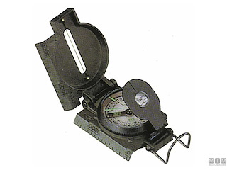 BUSSOLA DA RILEVAMENTO VERDE MILITARE 