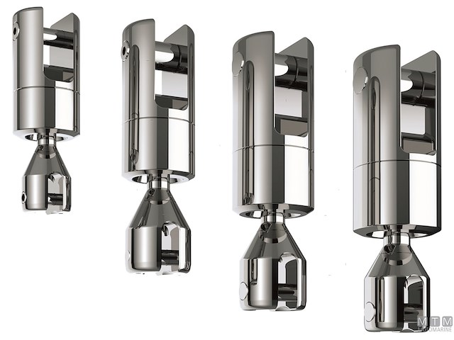 GIUNTO ANCORA GIREVOLE QUICK PER CATENA D14MM IN ACCIAIO INOX 316