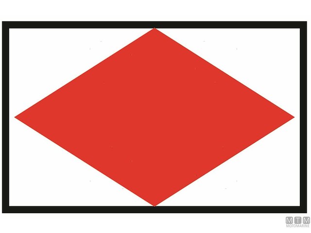 BANDIERA SEGNALE F FOXTROT 40X60CM 