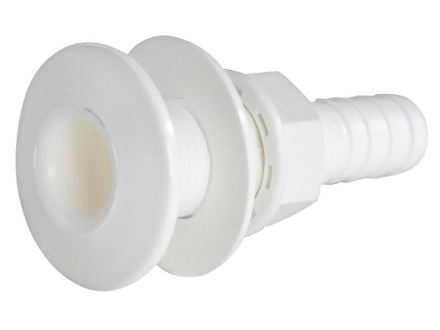 Scarico a mare plastica bianca 1\'\'1/2