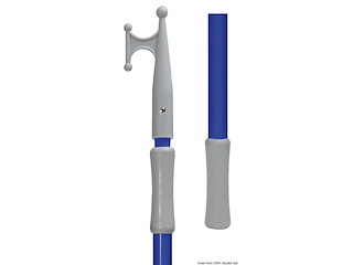 Gancio accosto telescopico Blu 120/210 cm