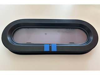 Obl Lewmar colore nero mm155x390 art.30169200