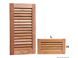 Griglia areazione in teak 228x160