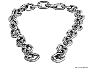 Coppia spezzoni catena 1,5 mt da 8 mm