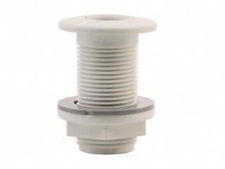 Passascafo bianco filettato 3/4&quot; in composito Trudesign